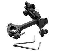 XAGMODSHN Aluminum Motorcycle Phone Cradle Rotating Scooter, Black