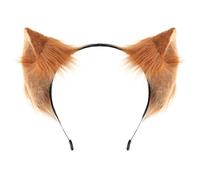 XAGMODSHN Anime Role Play Wolf Ears Headpiece Breathable Fabric Cosplay Hairband Themed Party Costume Decoration Wolf Ear Headbands Halloween Cosplay
