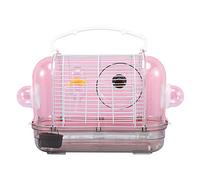 XAGMODSHN Bird for Carrier Hamster Travel Cage Clear Good Ventilation Detachable Design Easy to for Gerbil Small Rat