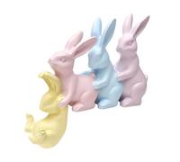 XAGMODSHN Bunnies Figurine Resin Rabbits Statue Moderns Art Spring Home Decors, Easter Decorations Decorative Ornament Gift Tabletop Ornament