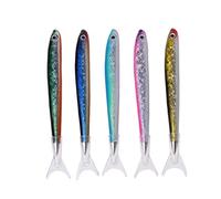 XAGMODSHN Cartoon Ballpoint Pen With Pen Cap Fish-like Writing Black/Blue Pocket Size For Restaurant Office School Use Roller Ball