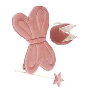 XAGMODSHN Children ' s Girls Costume Accessories Set Crowned Headwear Star Magical Wand and Wing for Parties and Stage Children ' s Girls Costume Set