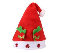 XAGMODSHN Christmas Caps With Antlers And Snowflake Stylish Santa Hat For Holiday Parties Unisex Headgear For Kids Children Adult