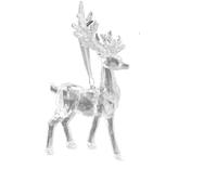 XAGMODSHN Clear Acrylic Christmas Tree Ornament with Glittering Snowflake Reindeers Angelic Charm Designs for Holiday Decors Portable Christmas Tree Hanging Ornament