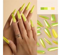 XAGMODSHN Coffin False Nails Full Tips Long Ballerinas False Nails Detachable Press On Nails Artificial Nails