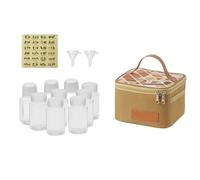 XAGMODSHN Condiment Bottle Container Organizers Set Outdoor Seasoning Bottles Camping Picnics Fishing Barbecues Container