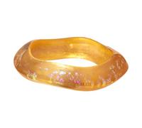 XAGMODSHN Contemporary Resin Bangle Lightweight Sparkling Star Pattern Fashion Jewelry Accessories Her Fashion Statement