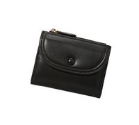 XAGMODSHN Contemporary Women Compact Card Holder Zippers Around Closure Practical PU Leather Travel Essential Fashionable Short Wallet for Ladies