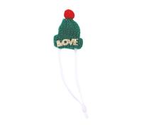 XAGMODSHN Crocheted Santa Headwear Hat for Christmas New Year Handwoven Supplies Costume Santa Hat Props Headpiece