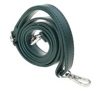 XAGMODSHN Crossbody Replacement Strap PU-Leather, Green SILVER BUTTON