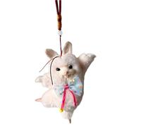 XAGMODSHN Dancing Keychain Pendant Cartoon Bunnys Keyrings Ornament Stylish Bag Charm Handmade Plush Decoration for Bags Keychain