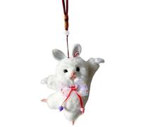 XAGMODSHN Dancing Keychain Pendant Cartoon Bunnys Keyrings Ornament Stylish Bag Charm Handmade Plush Decoration for Bags Keychain