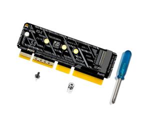 XAGMODSHN Dedicated PH4215-1U NVME Adapter for 1U Server NVME to PCIe 5.0 Adapter Enhances Data Transfer Stability Desktop Expansion Card
