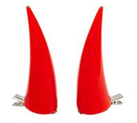 XAGMODSHN Devil Power Hair Clip 2000s Trend Side Clip Horn Anime Power Halloween Cosplay Hairstyling Photo Props