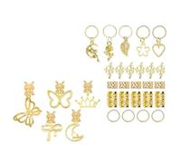 XAGMODSHN Dirty Braid Spring Hair Clip Alloys Fashionable Hairstyles Unique Beautiful for Celebrations and Event Silvery Gold Suit