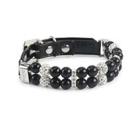 XAGMODSHN Dog Wedding Collar Ultra-Flashing Pearls Crystal Collar Adjustable Necklace Glistening Rhinestones Chain Jewelry