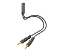 XAGMODSHN Durability PVC Headsets Splitter Adapter for Clear Voice Transmission Plugs and Play Headphone Mic Music Y Splitter Converter