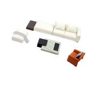 XAGMODSHN Easy Assemble Miniature Sofa Toy for Dollhouses Accessories and Tiny Scene Decoration Miniature Living Room Furniture