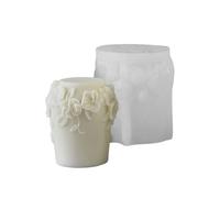XAGMODSHN Easy to Silicone Candle Mold Soap Moulds Vine Flower Shape Resin Project Moulds Silicone Texture for Candle