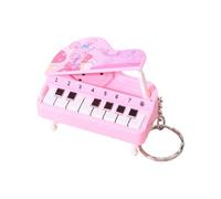 XAGMODSHN Electronic Piano Keychain Vertical Small Piano Pendant Musical Instrument Keyring Kids Electronic Keychain