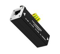 XAGMODSHN Ethernet Protector Multiple Levels Protections 100Mbps Networking Protector For Camera Networking Switches Black/1pc MultiLevel Protections Design