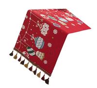 XAGMODSHN Festive Chenilles Table Runner with Woven Pattern Modern Christmas Dining Decoration Chenilles Table Runner