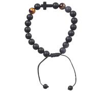 XAGMODSHN First Communion Crosses Adjustable for Boys Gifts from Dad Mum Grandparents Godfather Religious Ceremony Tigers Eye Stone