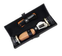 XAGMODSHN Footwear Care Tool Set Includes Leather Conditioner Wooden Brush Shoehorn Polish Sponge for Leather Footwear Maintenance Professional Shoe Care