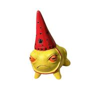 XAGMODSHN Fun Frogs Figurine with Party Hat Decorative Figurine Statue Garden Yard Home Decors Resin Ornament Indoor Outdoor Decors