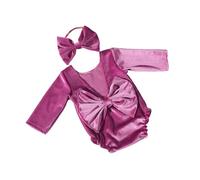 XAGMODSHN Girl Photography Props Newborn Infant Costume Bowknot Headband Romper Outfit Photo Clothes Baby Supply Infant Accessories