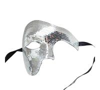 XAGMODSHN Glittering Metallic Half Cover for Cosplay Carnival Celebrations & Festive Stage Accessories Halloween