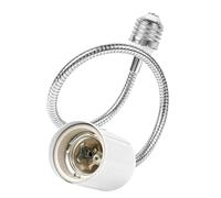 XAGMODSHN Gooseneck E27 Bulb Extender Adapter, 48cm | Ceramic Screw Base Lamp Holder for Kitchen and Bathroom Lighting Fixtures