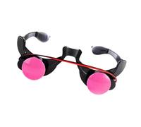 XAGMODSHN Halloween Glow Glasses Light Up LED Glasses Devil Death Costume Flashing Red Eyeglasses Eyewear For Rave Christmas Grim Reapers Cosplay Costume