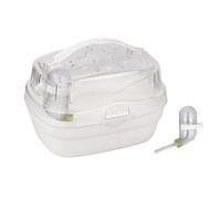 XAGMODSHN Hamsters Carrier Squirrels Outdoor Travel Cage Handheld Transparent-Carrier Carry-Case Travel Carrier with Water Bottle