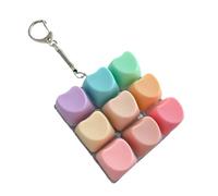 XAGMODSHN Heart Shape Keycaps Switches Tester with Feedbacks for Focus Training Travel Portable Keychain Clicky Keys with Silicone Keychain for Stress Relief