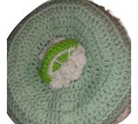 XAGMODSHN Knits Hat for Woman Breathable French Handmade Weaving Wide Brims Hat Adult Teens Spring Pumpkin French Hats for Women Girls Green Lemon