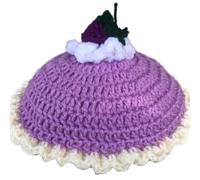 XAGMODSHN Knits Hat for Woman Breathable French Handmade Weaving Wide Brims Hat Adult Teens Spring Pumpkin French Hats for Women Girls