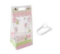 XAGMODSHN Lovely Cartoon Transparent PVC Storage Bag for Dolls, Green