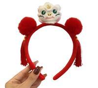 XAGMODSHN Lovely Plush Snake Headband for Year of Snake Celebration Comfortable Snake Hairhoop for Spring Festival Gathering