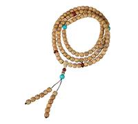 XAGMODSHN Natural Wood Beaded Bodhi Buddhist Prayer Beads Chain for and Spiritual Wellness Prayer Beads Bangle