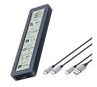 XAGMODSHN NVME HDDs Enclosure With Smartests Display Real Time Toolless Installation Two USB C A Cables 10Gbps Speed Two Cable C/A Ssds Enclosure