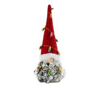 XAGMODSHN Old Man Gnomes Dolls With Colorful Faux String Light Christmas Swedish Tomtes Stuffed Toy Tabletop Shelf Decoration
