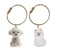 XAGMODSHN Pet Hair Collector Keepsakes Keychain Box For Dog Cats And Small Animals Furs Storage Container With Easy To Open Design Clear Dog Furs Keepsakes Storage Box