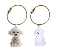 XAGMODSHN Pet Hair Collector Keepsakes Keychain Box For Dog Cats And Small Animals Furs Storage Container With Easy To Open Design Clear Dog Furs Keepsakes Storage Box