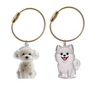 XAGMODSHN Pet Hair Collector Keepsakes Keychain Box For Dog Cats And Small Animals Furs Storage Container With Easy To Open Design Clear Dog Furs Keepsakes Storage Box
