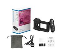 XAGMODSHN Phone Tiny Lens 100X/150X/200X Magnification With CPL Filter LED Light General Clip Pocket Size Lens For Phone Microscope Set