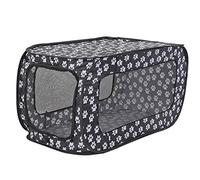 XAGMODSHN Portable Pet Kennel for Carrier Collapsible Small Dog Fence for Cat Travel Cage Rectangular Playpen for Puppy Double Zip