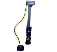 XAGMODSHN Premium NVME to U.2 Adapter Cable with 15Pin Power Featuring Aluminum Foil Shielding Fast PCIE4.0 Data Transfer PCIe Adapter