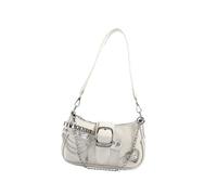 XAGMODSHN Punk PU Leather Armpit Bag with Chain Single Shoulder Purse Star Rivets Underarm Handbag for Fashionable Women PU Leather Armpit Purse