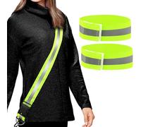 XAGMODSHN Reflective Waist Belt Sashes Polyester Adjustable Elastic Belt With High Visibility Designs For Night Running Walking Jogging Reflective